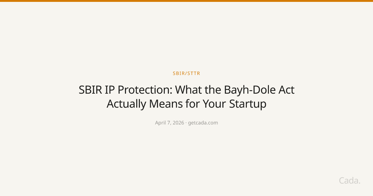 SBIR IP Protection: What the Bayh-Dole Act Actually Means for Your Startup