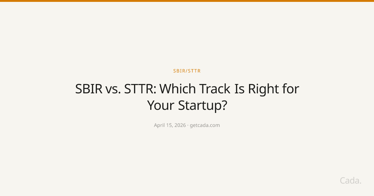 SBIR vs. STTR: Which Track Is Right for Your Startup?